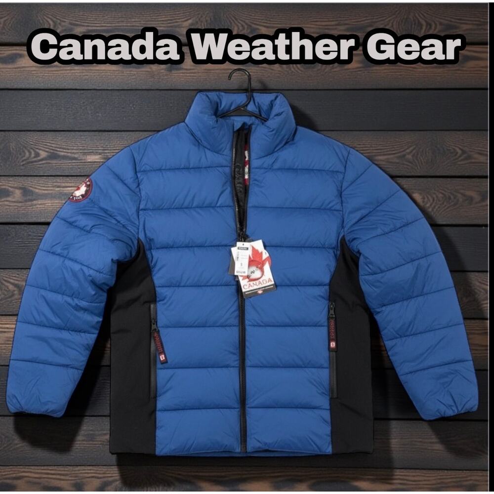 Canada Weather Gear Men's Mix Media Puffer -  LARGE